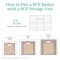 Best Choice Products 12x12in Hyacinth Baskets, Set of 5 Multipurpose Collapsible Organizers w/ Inserts